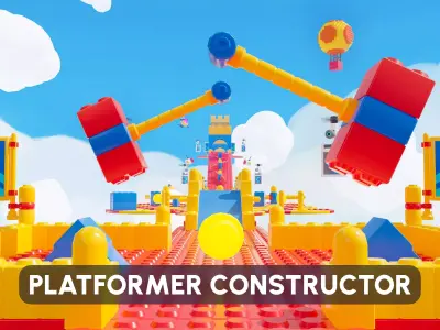 Platformer 7 Constructor Low-poly 3D model
