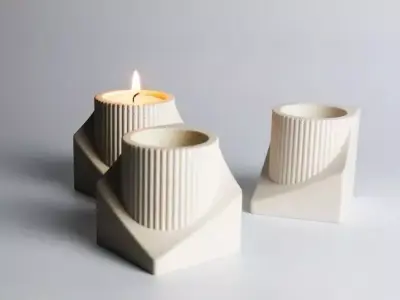 candle holder 2 3D print model