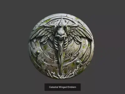 Ancient Stone Busts and Mythical Emblems Pack