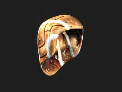 Sci-Fi Feelingless Iron Mask Low-poly 3D model