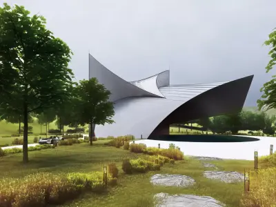 Metaverse House Modern House Low Poly Futuristic House Design Low-poly 3D model