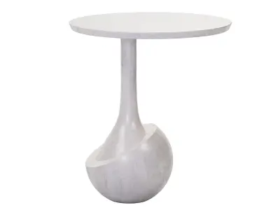 Modern sculptural side table 3D model