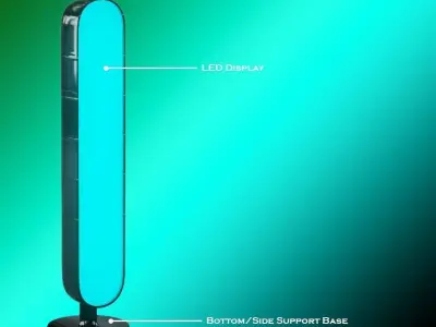 auraled light table lamp 3D model