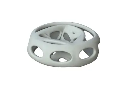 SciFi Cube Object No 65969 Low Poly Shape Low-poly 3D model