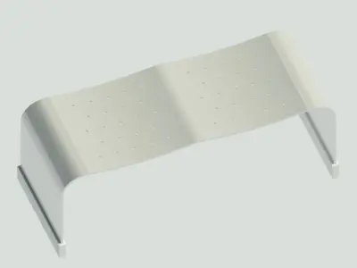 Outdoor Garden Bench Low-poly 3D model