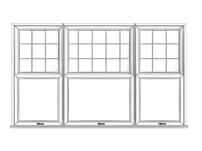 White Window 06 3D model