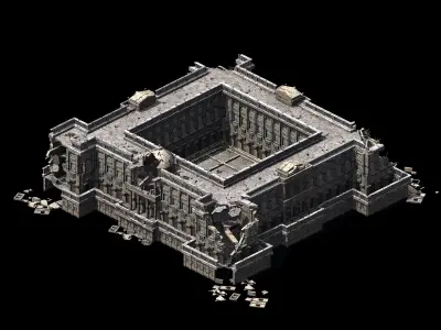 Different dimension - architecture - ruins 03 3D model