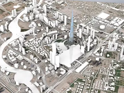 Business Bay Dubai United Arab Emirates 3D model
