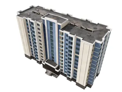 Residential Building 002 3D model