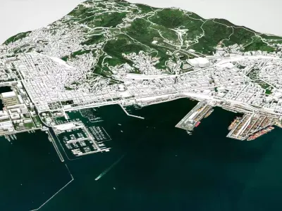 Cityscape La Spezia Italy 3D model
