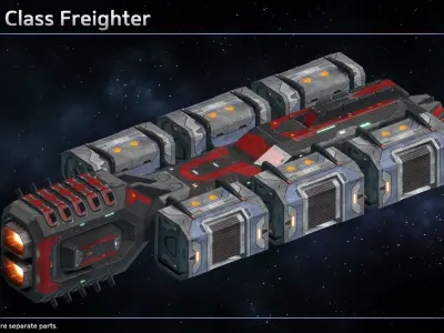 Spaceship Civilian Ship Collection III 3D Model Pack