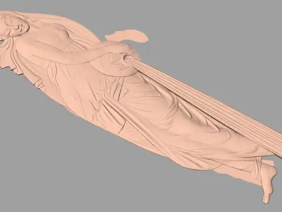 Artcam Aspire 3D relief models STL Files used for CNC E596 3D model