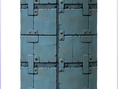 Stylized Metal Panels Seamless Texture Texture buy