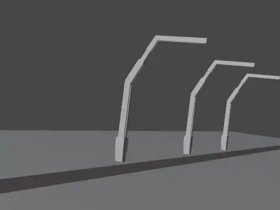 Street Lamp Futuristic 3D model