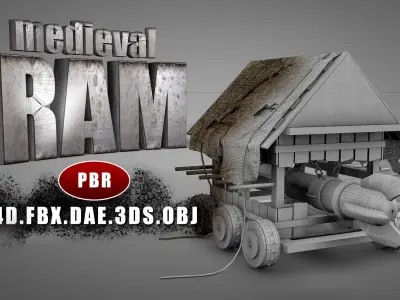 Medieval Ram 3D model