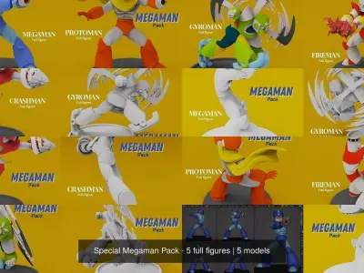 Special Megaman Pack - 5 full figures