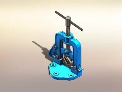 Pipe Bench - Morsa de Tubo 3D model