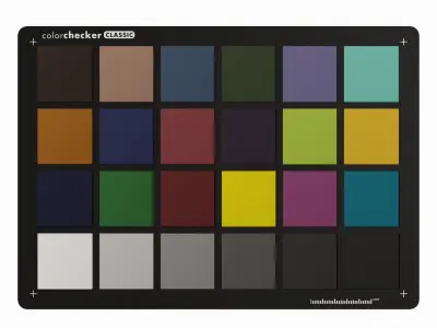 Color Checker Low-poly 3D model