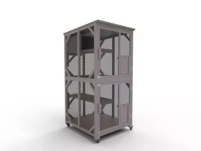 MaxxPet Large cat cage PETSITE Cat House Outdoor 3D model