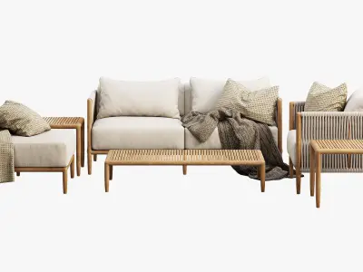 Brown Jordan Maldives outdoor furniture collection 3D Model Pack