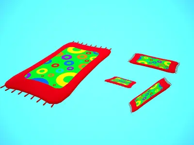 CARPET 01 - CARTOON STYLIZED Low-poly 3D model