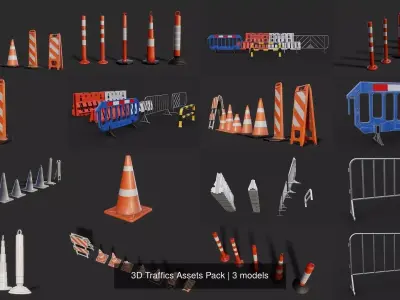 3D Traffics Assets Pack