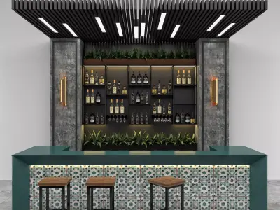 Restaurant Bar 10 3D model