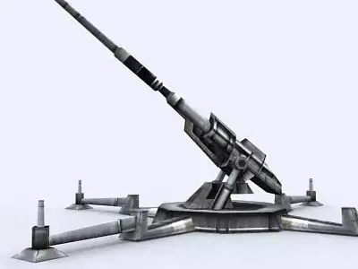 3DRT - Sci-Fi Forces - Artillery Gun 1  Low-poly 3D model