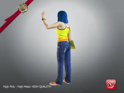 Student Female A AS 21 30 A 001 3D model