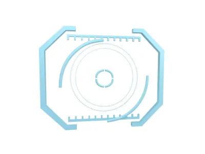 UHD High-tech Graphical Interface v2 001 Low-poly 3D model