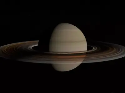 Planet Saturn 3D model