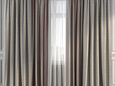Curtain Set 254 3D model