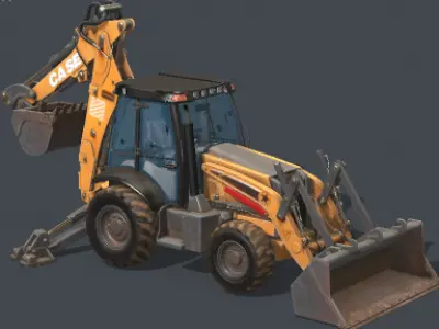 Next generation backhoe excavator 3D model