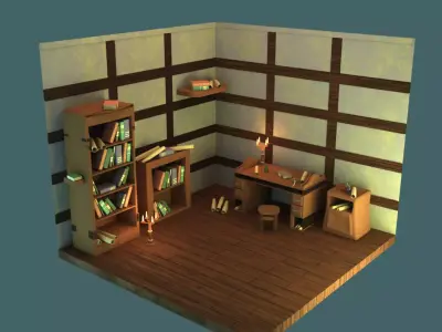 Stylized Room Free 3D model