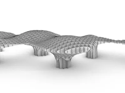 metropol parasol hermann mayer 3D model