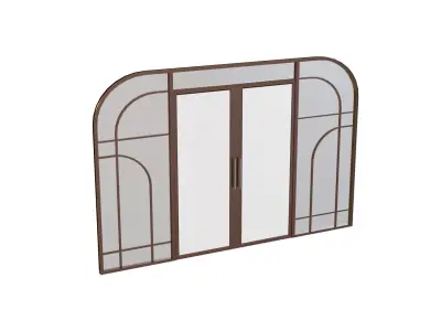 Showroom Door Design  Low-poly 3D model