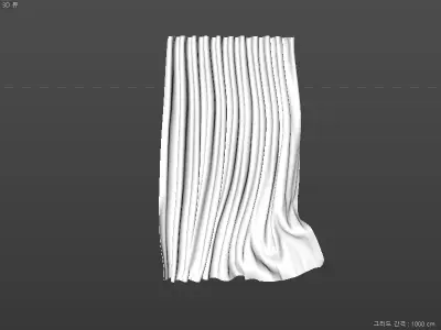 curtain piece of cloth 3D model