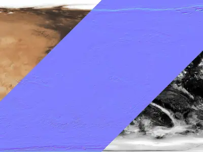 32k Photorealistic Mars for Blender 3D model