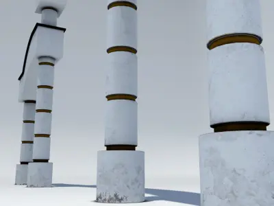 Park Entrance Low-poly 3D model