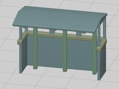 Bus Stop 3D model