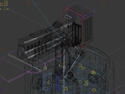 Spaceship - Ground Fort 03 3D model
