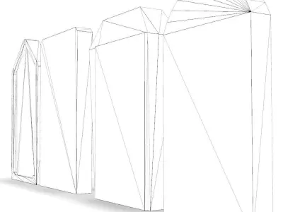 Simple tombstones Free low-poly 3D model