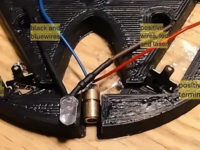 Spinning top with laser for 3-d printing 3D print model