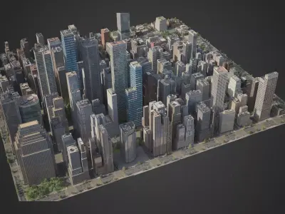Realistic City S4 3D model