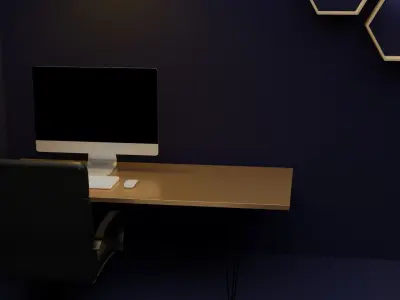 Tiny room Free low-poly 3D model