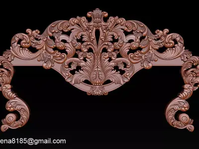 Classic Bed  3D relief models 3D print model