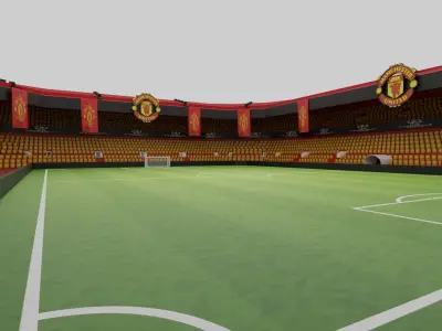 Manchester United Football Stadium Low-poly 3D model