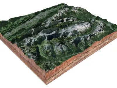Naturpark Karwendel Austria 3D model