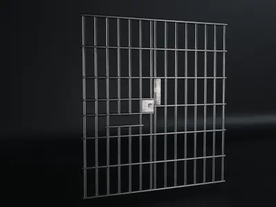 Door prison cell 3D model
