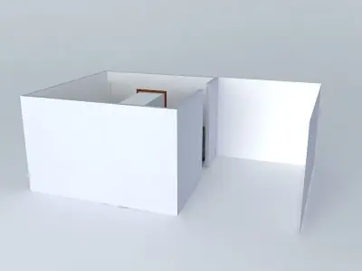 live house with bars on windows Free 3D model